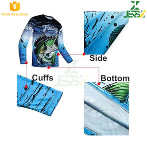 Camiseta de pesca de manga larga unisex, Camiseta estampada de secado rápido transpirable y ligera, tela de refrigeración UPF 50 - Product Image 4