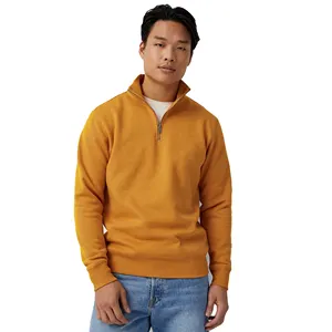 Top Fashion Decent Wear Comfortable Fabric Men's Sweatshirt Stand Collar Street Wear Casualwear Sweatshirt For Men Customized