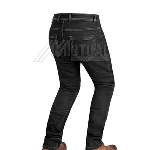 ¡Pantalones vaqueros informales hechos a medida para hombre Diseño único con patrón recto Espesor ligero Cintura media Servicio OEM a la venta! - Product Image 3