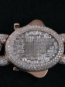 Iced Out Hip Hop 925 Sterling <b>Silver</b> With VVS Moissanite Diamond Custom Letter Wrist Wear Pendant <b>Necklace</b> <b>For</b> <b>Men</b> women - Product Image 3