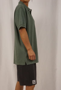 Chemises formelles pour hommes à manches courtes en tissu tissé Spandex/Polyester, motif uni brodé, technologie anti-humidité - Product Image 3