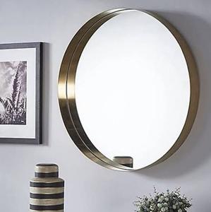 Miroir de forme de feuille de grande taille, design moderne, cadre de miroir, hôtels de luxe, miroir monté sur verre, décoration de la maison - Product Image 3