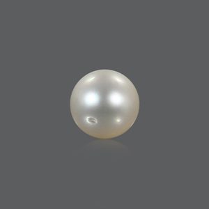 Perla del Mar del Sur de 6.11 Quilates, Suelta, Color Blanco/Dorado, para Joyería y Fabricación de Joyas - Product Image 1