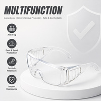 Lunettes de sécurité anti-buée à porter par-dessus les lunettes de vue, résistantes aux rayures, conformes à la norme ANSI Z87.1, pour la tonte de la pelouse, le jardinage et les travaux de bricolage