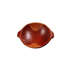 Bol à fruits et de service en bois de luxe fait main de qualité supérieure pour la décoration de mariage, finition naturelle polie - Product Image 1