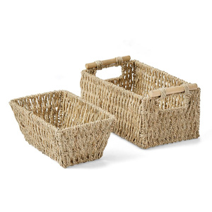 Luxury design seagrass <b>basket</b> <b>gift</b> toy clothes storage organizer lowest price sea grass <b>baskets</b> - Product Image 4