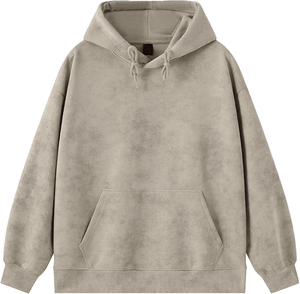 Sweat à capuche en molleton 100% coton pour homme, veste décontractée d'extérieur, sweat à capuche tendance, brodé - Product Image 5