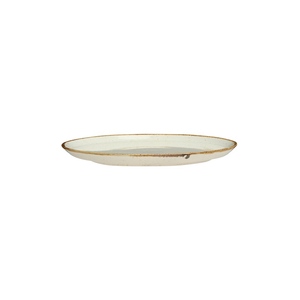 Assiette plate en porcelaine beige minimaliste de 20 cm pour les fêtes - Product Image 1