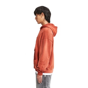 OEM 2025 hombres Casual Heavyweight invierno Zip-up sudaderas con capucha logotipo personalizado francés Terry 100% algodón Streetwear - Product Image 2