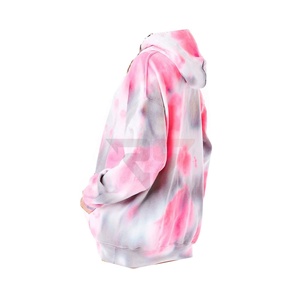 Servicio OEM de alta calidad Precio al por mayor Personalizado Hecho en fábrica 100% Algodón Elegante Top Pullover Tie Dye Mujeres Sudaderas con capucha - Product Image 4