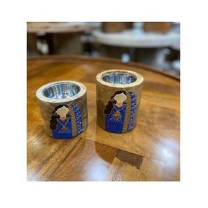 Juego de 2 Quemadores de Incienso de Madera y Acero Inoxidable, Diseño Maravilloso, Forma Redonda, Quemador de Oud para Bodas y Fiestas - Product Image 2