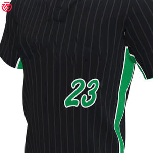 Dernier design Impression par sublimation Vente en gros Maillot de baseball à deux boutons Vêtements de sport Chemises en jersey de baseball personnalisées pour hommes - Product Image 2