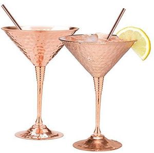 Ensemble de 2 verres en cuivre de qualité supérieure de forme ronde parfait pour une utilisation de service de vin à la maison et à l'hôtel - Product Image 4