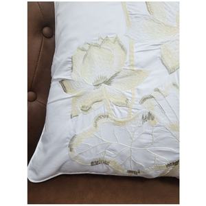 ปลอกหมอนอิงปักลายดอกบัว,ปลอกหมอนอิงผ้าคอตตอนคุณภาพสูงปลอกหมอนอิงโซฟา - Product Image 4
