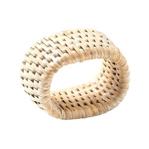 Rond de serviette de canne en rotin fait à la main en paille tissé décor à manger accessoires de Table de fête exportateur en vrac fournisseur indien prix d'usine - Product Image 6