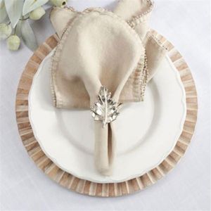 Rond de serviette design moderne en feuille de métal de luxe pour les accessoires d'hôtel de mariage à bas prix - Product Image 2