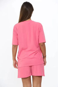 <b>Women</b> Two Piece <b>Set</b> Summer <b>T</b>-<b>Shirt</b> <b>and</b> <b>Short</b> <b>Sets</b> With Cotton Fabric <b>Women</b> <b>Shorts</b> <b>Set</b> For Online Sale - Product Image 2