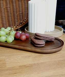 Plateau en bois d'acacia fait à la main, plateau de service pour le petit-déjeuner, la cuisine, l'hôtel, le restaurant ou la maison, table ottomane, présentoir - Product Image 5