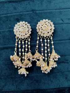 Luxe Dernière Collection Exclusive Bhahubali Designer Fashion Jhumki Boucles d'Oreilles Pour Femmes - Product Image 2