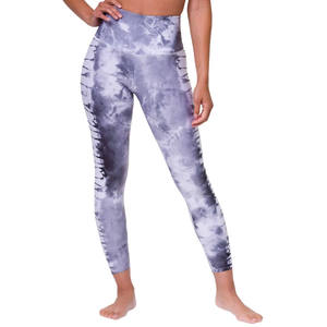 Leggings Tie-Dye Taille Haute pour Femmes, Longueur Intégrale, Extensibles, en Tricot Spandex et Polyester, Sportifs, Toutes Saisons - Product Image 5