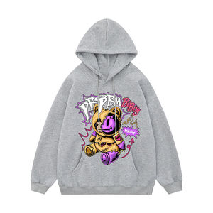 FIGHTING ANT Custom 100% algodón Oversize Heavyweight Pullover Sudadera con capucha Logo gráfico en relieve Sudadera de invierno para hombre de alta calidad - Product Image 6