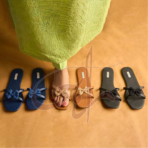 Sandales tendance antidérapantes pour femmes, design nœud papillon, personnalisables, pour la mode estivale - Product Image 5