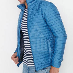 Veste matelassée à capuche avec logo sur le devant, col montant, pour homme, service OEM, élégante, en nylon, pour l'hiver - Product Image 4