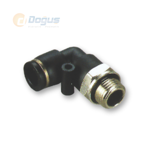 Raccord coudé pneumatique en laiton neuf et d'occasion pour applications industrielles, de construction, agricoles, de restauration et de machinerie - Product Image 1