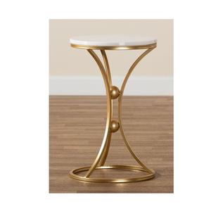 Home Furniture For Villa Decorative In Bulk Simple Design Premium Quality Solid Metal <b>Gold</b> Color <b>Side</b> <b>Table</b> - Product Image 1