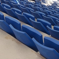 Système de sièges fixes avant Chaises de stade basculantes murales VIP d'intérieur Sièges de stade pliants pour gradins Arena Tribune Chair