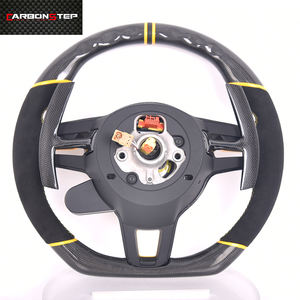 Volant en fibre de carbone Alcantar personnalisé à succès en <span class=keywords><strong>2022</strong></span> pour <span class=keywords><strong>Porsche</strong></span> Cayman 987 - Product Image 6