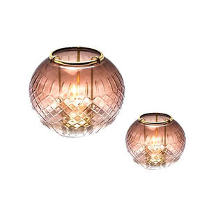 Meilleure vente Bougie bol en cristal avec diamant Design Bougie de luxe diamant au prix de gros - Product Image 5