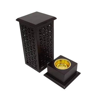 Quemador de incienso Mubkhar de madera hecho a mano, quemador Bakhoor, quemador Oud hecho a mano de la mejor calidad, quemador de fragancia Mubkhar de madera árabe - Product Image 1