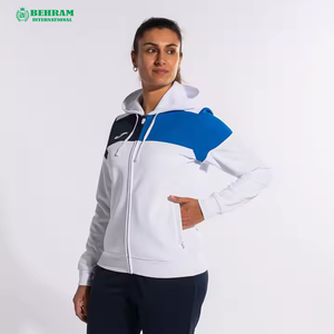 Fabrication sur mesure, broderie, unisexe, 400 g/m²/500 g/m², sweat-shirt à capuche surdimensionné sans cordon, double couche, fermeture éclair, 100 % coton - Product Image 3
