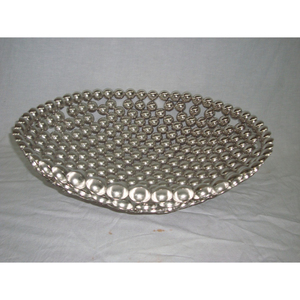 ตะกร้าผลไม้ลวดดีไซเนอร์สีเงินดีไซน์แบบเรียบง่ายเข้ากับห้องได้อย่างง่ายดาย - Product Image 6