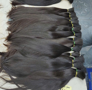 Precio de fábrica, buena calidad, 1 kg de cabello humano vietnamita, longitudes de 40 cm a 90 cm, para decoloración y teñido, cutícula alineada. - Product Image 1