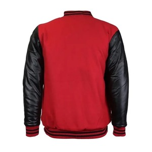 Custom logo Streetwear High Quality Embroidery Varisty <b>Jacket</b> Winter Fleece Leather <b>Bomber</b> Letterman <b>Varsity</b> <b>Jacket</b> for <b>Men</b> - Product Image 2