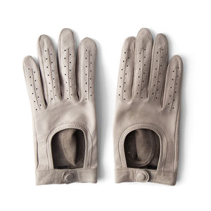 Gants de conduite unisexes en cuir de chèvre respirant, antidérapants, chauds, avec écran tactile, sangle de poignet réglable pour une utilisation quotidienne en ville - Product Image 3