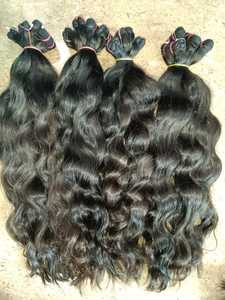 Extensions de cheveux vierges indiens et brésiliens Remy Tissage de cheveux naturels faits à la main de style Body Wave à partir de cheveux humains - Product Image 2
