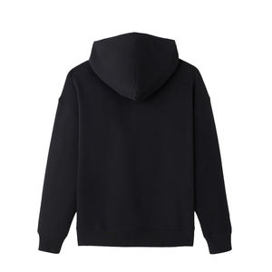 Sweat à capuche unisexe en molleton de coton premium épais, pull d'hiver pour homme, style streetwear avec applique brodée, couleur unie, personnalisable - Product Image 2