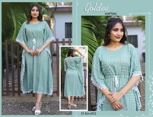 Ropa informal de tela de rayón, vestido con estampado bonito de Color, ligero, Regular - Product Image 6