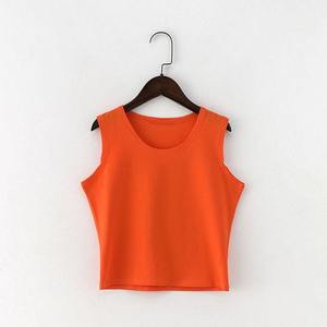 Camiseta sin mangas de algodón para mujer, chaleco de cáñamo ecológico de fábrica de nuevo estilo para mujer, camiseta sin mangas de algodón orgánico - Product Image 6