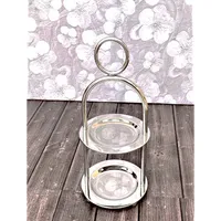 Support à gâteau moderne en aluminium fait main de qualité supérieure, écologique, résistant au four, collection pour boulangerie, pieds courbes, moules