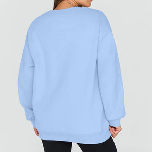 Sudadera de mujer con logotipo personalizado Jersey de algodón de manga larga Sudaderas con capucha de Invierno para mujer Sudaderas con capucha casuales de punto de moda para mujer - Product Image 2