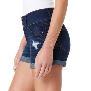 Short en jean pour femme fabriqué au Pakistan Nouveau style Short en jean pour femme fabriqué sur mesure à vendre - Product Image 3