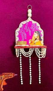 Colgante estilo Rajasthani Bani Thani, colgantes Rajasthani, decoración Haldi Mehendi Dholki, decoración de boda paquistaní, decoración Dholki - Product Image 2