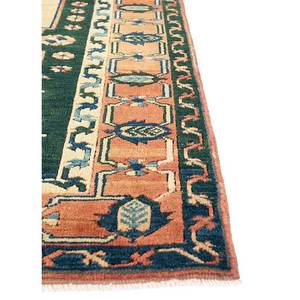 Alfombra Grande de Lana Anudada a Mano Nuray Azul, Diseño Abstracto Rectangular con Medallón 3D, para Sala de Estar, Uso Doméstico - Pae-950 - Product Image 4