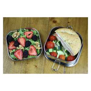 Lonchera Bento de Acero Inoxidable Moderna y Reutilizable a Precio Competitivo, Diseño Multifuncional, Alta Capacidad para Alimentos - Product Image 5