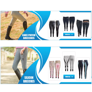 Jodhpurs en nylon de qualité supérieure collants d'équitation taille haute en silicone patch au genou saison d'hiver culottes pour les amoureux des chevaux - Product Image 4