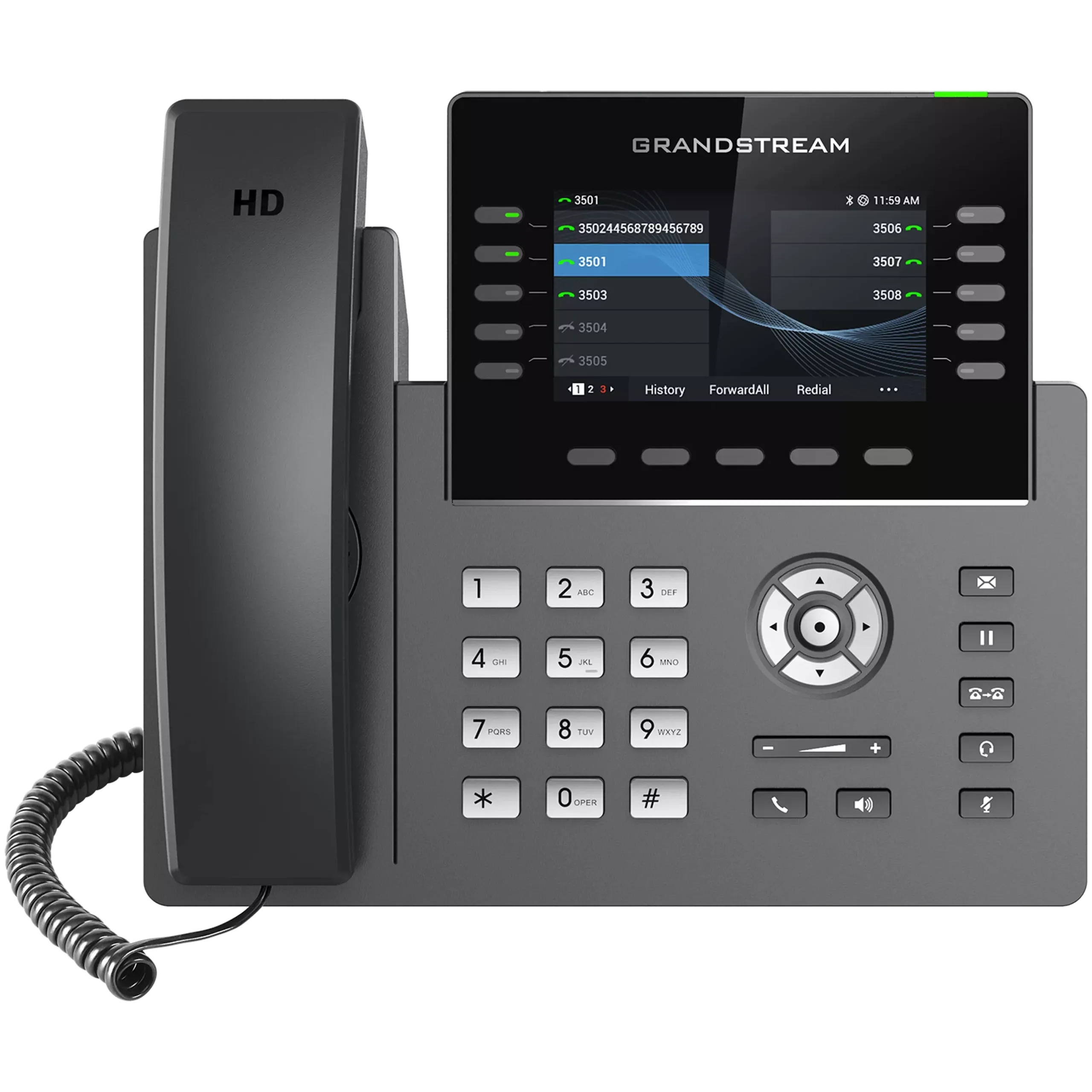 Grandstream GRP2612P IP Phone 4 Line Color LCD HD Audio PoE Carrier Grade VoIP Desk Phone